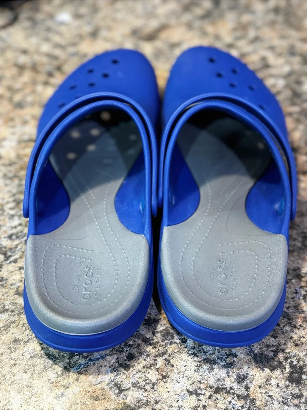 Crocs Modi Sport Flip Sandals Blue Gray Slip On Men’s Size 13 Clog